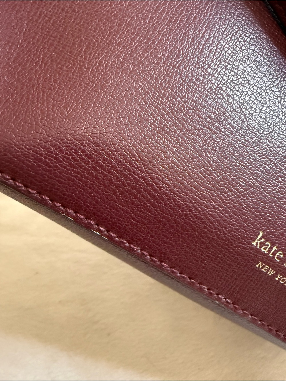Kate Spade Adel Burgundy Medium Crossbody Bag - Picture 14 of 15